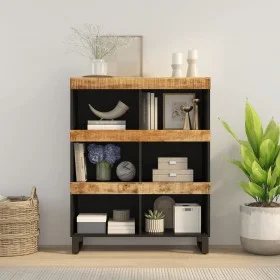 Solid mango wood auxiliary cabinet 85x33x107 cm by vidaXL, Nightstands - Ref: Foro24-352901, Price: 113,57 €, Discount: %