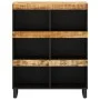 Armario auxiliar madera maciza de mango 85x33x107 cm de vidaXL, Mesitas de noche - Ref: Foro24-352901, Precio: 113,57 €, Desc...