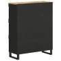 Armario auxiliar madera maciza de mango 85x33x107 cm de vidaXL, Mesitas de noche - Ref: Foro24-352901, Precio: 113,57 €, Desc...