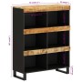 Armario auxiliar madera maciza de mango 85x33x107 cm de vidaXL, Mesitas de noche - Ref: Foro24-352901, Precio: 115,26 €, Desc...