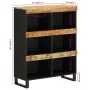 Armario auxiliar madera maciza de mango 85x33x107 cm de vidaXL, Mesitas de noche - Ref: Foro24-352901, Precio: 113,57 €, Desc...