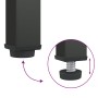Aparador de vidrio y acero negro 70x35x70 cm de vidaXL, Aparadores - Ref: Foro24-353001, Precio: 151,78 €, Descuento: %