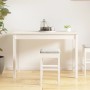 Mesa de comedor madera maciza de pino blanca 110x55x75 cm en Mesas de comedor | Comprar online en Foru.es