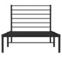 Estructura de cama con cabecero metal negro 90x190 cm de vidaXL, Camas y somieres - Ref: Foro24-352311, Precio: 63,74 €, Desc...
