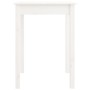 Mesa de comedor madera maciza de pino blanca 55x55x75 cm en Mesas de comedor | Comprar online en Foru.es