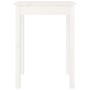 Mesa de comedor madera maciza de pino blanca 55x55x75 cm en Mesas de comedor | Comprar online en Foru.es