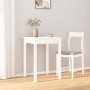 Mesa de comedor madera maciza de pino blanca 55x55x75 cm en Mesas de comedor | Comprar online en Foru.es