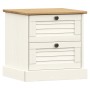 Mesita de noche VIGO madera maciza de pino blanco 42x35x42 cm de vidaXL, Mesitas de noche - Ref: Foro24-353158, Precio: 60,08...