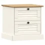 Mesita de noche VIGO madera maciza de pino blanco 42x35x42 cm de vidaXL, Mesitas de noche - Ref: Foro24-353158, Precio: 56,08...
