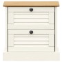 Mesita de noche VIGO madera maciza de pino blanco 42x35x42 cm de vidaXL, Mesitas de noche - Ref: Foro24-353158, Precio: 60,08...