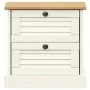 Mesita de noche VIGO madera maciza de pino blanco 42x35x42 cm de vidaXL, Mesitas de noche - Ref: Foro24-353158, Precio: 56,08...
