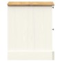 Mesita de noche VIGO madera maciza de pino blanco 42x35x42 cm de vidaXL, Mesitas de noche - Ref: Foro24-353158, Precio: 60,08...