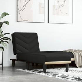 Sofá diván de tela negro de vidaXL, Divanes - Ref: Foro24-352855, Precio: 144,93 €, Descuento: %