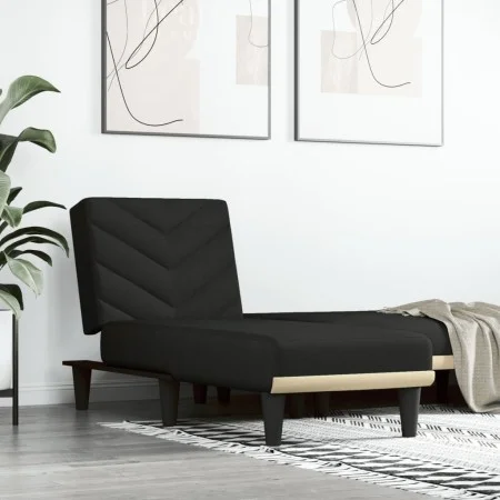 Sofa Diwan aus schwarzem Stoff von vidaXL, Tagesbetten - Ref: Foro24-352855, Preis: 151,21 €, Rabatt: %