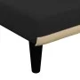 Sofá diván de tela negro de vidaXL, Divanes - Ref: Foro24-352855, Precio: 151,21 €, Descuento: %