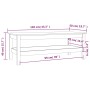 Mesa de centro de madera maciza de pino 110x50x40 cm en Mesas de centro | Comprar online en Foru.es