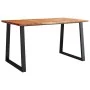 Live-Edge-Esstisch aus massivem Akazienholz, 140 x 80 x 75 cm von vidaXL, Küchen- und Esstische - Ref: Foro24-353289, Preis: ...