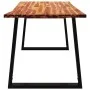 Live-Edge-Esstisch aus massivem Akazienholz, 140 x 80 x 75 cm von vidaXL, Küchen- und Esstische - Ref: Foro24-353289, Preis: ...