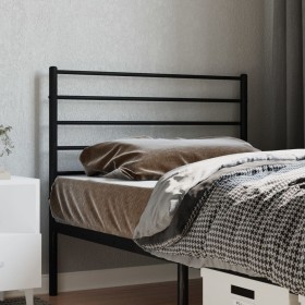 Cabecero de metal negro 80 cm de vidaXL, Cabeceros y pies de cama - Ref: Foro24-352346, Precio: 20,76 €, Descuento: %