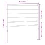 Cabecero de metal negro 80 cm de vidaXL, Cabeceros y pies de cama - Ref: Foro24-352346, Precio: 20,76 €, Descuento: %