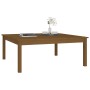 Mesa de centro madera maciza de pino marrón miel 100x100x40 cm en Mesas de centro | Comprar online en Foru.es