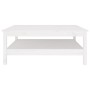Mesa de centro blanca 100x100x40 cm madera maciza de pino en Mesas de centro | Comprar online en Foru.es