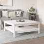 Mesa de centro blanca 100x100x40 cm madera maciza de pino en Mesas de centro | Comprar online en Foru.es