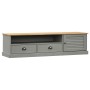 Mueble para TV VIGO madera maciza de pino gris 156x40x40 cm de vidaXL, Muebles TV - Ref: Foro24-353174, Precio: 140,83 €, Des...