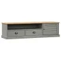 Mueble para TV VIGO madera maciza de pino gris 156x40x40 cm de vidaXL, Muebles TV - Ref: Foro24-353174, Precio: 138,96 €, Des...