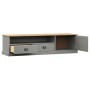 Mueble para TV VIGO madera maciza de pino gris 156x40x40 cm de vidaXL, Muebles TV - Ref: Foro24-353174, Precio: 140,83 €, Des...