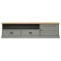 Mueble para TV VIGO madera maciza de pino gris 156x40x40 cm de vidaXL, Muebles TV - Ref: Foro24-353174, Precio: 138,96 €, Des...