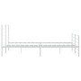 Estructura cama metal con cabecero y estribo blanco 180x200 cm de vidaXL, Camas y somieres - Ref: Foro24-352390, Precio: 104,...