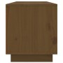 Mueble de TV madera maciza de pino marrón miel 140x35x40 cm en Muebles TV | Comprar online en Foru.es