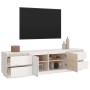 Mueble de TV madera maciza de pino blanco 176x37x47,5 cm en Muebles TV | Comprar online en Foru.es