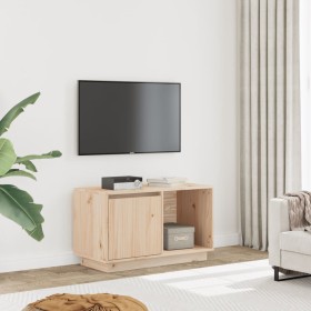 Mueble de TV de madera maciza de pino 74x35x44 cm en Muebles TV | Comprar online en Foru.es