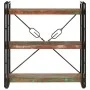 Estantería de 3 alturas hierro y madera reciclada 77x30x80cm de vidaXL, Librerías y estanterías - Ref: Foro24-351109, Precio:...