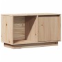 Mueble de TV de madera maciza de pino 74x35x44 cm en Muebles TV | Comprar online en Foru.es