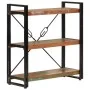Estantería de 3 alturas hierro y madera reciclada 77x30x80cm de vidaXL, Librerías y estanterías - Ref: Foro24-351109, Precio:...