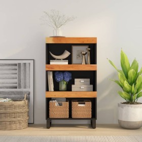 Armario auxiliar madera maciza de acacia 60x33x107 cm de vidaXL, Mesitas de noche - Ref: Foro24-352890, Precio: 67,86 €, Desc...