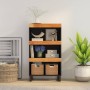Armario auxiliar madera maciza de acacia 60x33x107 cm de vidaXL, Mesitas de noche - Ref: Foro24-352890, Precio: 67,86 €, Desc...