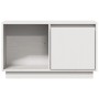 Mueble para TV de madera maciza de pino blanco 74x35x44 cm en Muebles TV | Comprar online en Foru.es