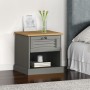 Mesita de noche VIGO madera maciza de pino gris 42x35x42 cm de vidaXL, Mesitas de noche - Ref: Foro24-353156, Precio: 41,87 €...