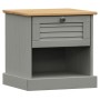 Mesita de noche VIGO madera maciza de pino gris 42x35x42 cm de vidaXL, Mesitas de noche - Ref: Foro24-353156, Precio: 41,87 €...