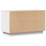 Mueble para TV de madera maciza de pino blanco 74x35x44 cm en Muebles TV | Comprar online en Foru.es