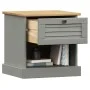 Mesita de noche VIGO madera maciza de pino gris 42x35x42 cm de vidaXL, Mesitas de noche - Ref: Foro24-353156, Precio: 41,59 €...