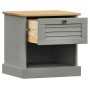 Mesita de noche VIGO madera maciza de pino gris 42x35x42 cm de vidaXL, Mesitas de noche - Ref: Foro24-353156, Precio: 41,87 €...