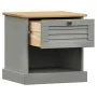 Mesita de noche VIGO madera maciza de pino gris 42x35x42 cm de vidaXL, Mesitas de noche - Ref: Foro24-353156, Precio: 41,59 €...