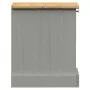 Mesita de noche VIGO madera maciza de pino gris 42x35x42 cm de vidaXL, Mesitas de noche - Ref: Foro24-353156, Precio: 41,59 €...