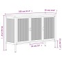 Aparador de vidrio y acero negro 105x35x70 cm de vidaXL, Aparadores - Ref: Foro24-353002, Precio: 232,38 €, Descuento: %