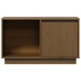 Mueble de TV madera maciza de pino marrón miel 74x35x44 cm en Muebles TV | Comprar online en Foru.es